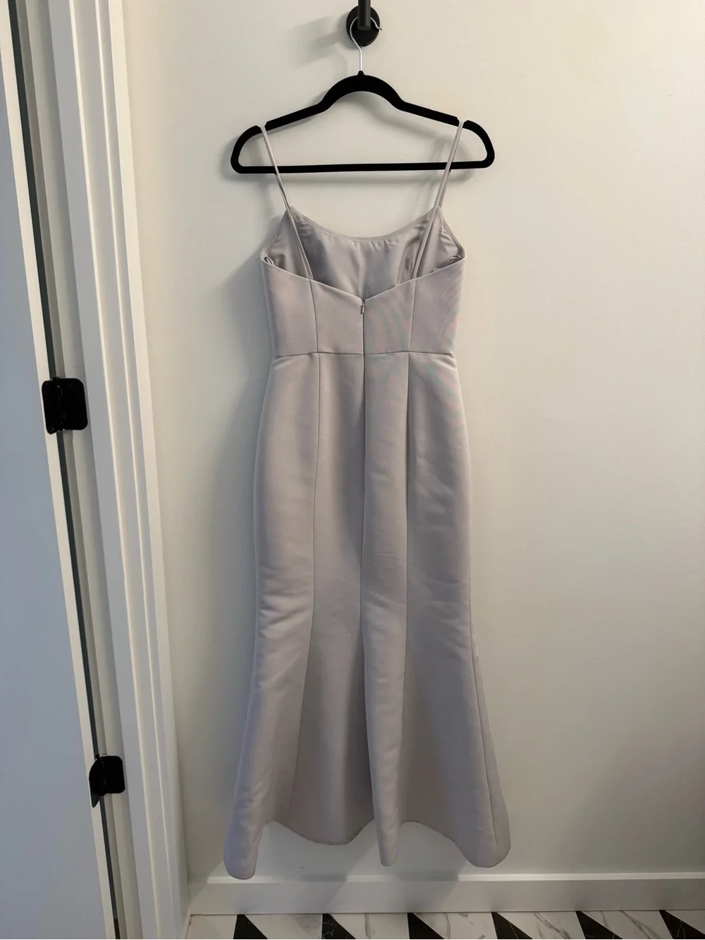 Amsale Moe Bridesmaid Dress in Platinum (size 2)